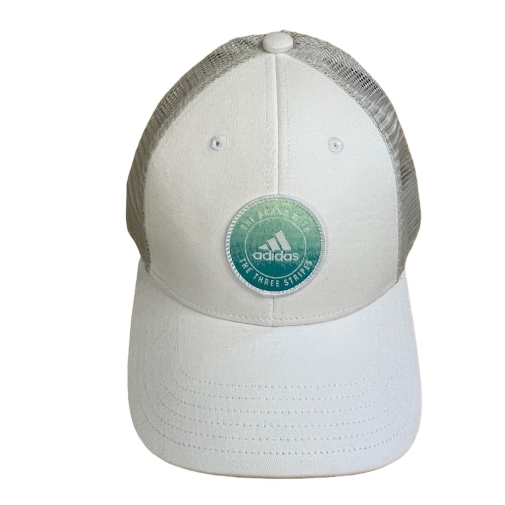 Adidas Fit Notion Climalite White Trucker Hat Baseball Cap